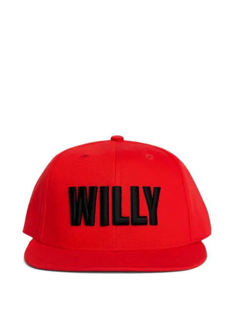 Willy Chavarria logo-embroidered baseball hat Red WCASC0038006
