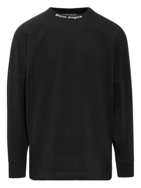 Palm Angels logo-print sweater Black PMAB001C99JER001