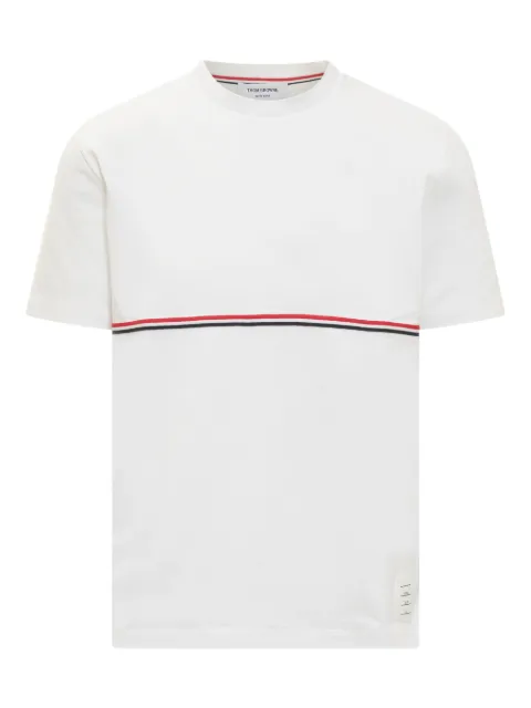 Thom Browne stripe-detail T-shirt White MJS221AJ0058