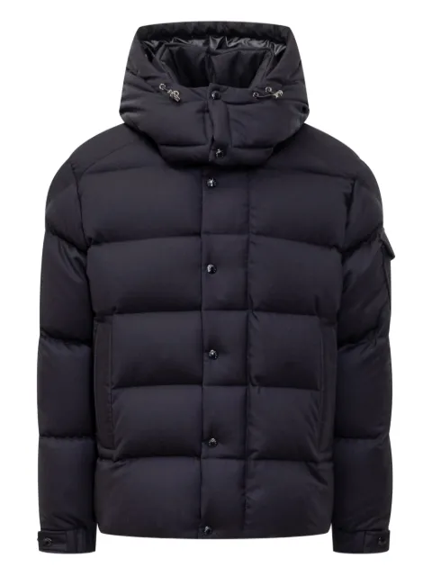 Moncler Maya 70 hooded welt-pocket puffer jacket Blue J20911A0015754272