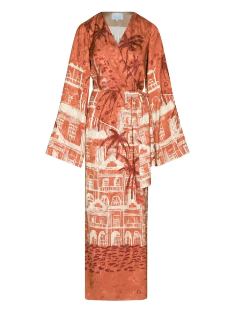 Johanna Ortiz Ollantay printed maxi dress Red PT03583