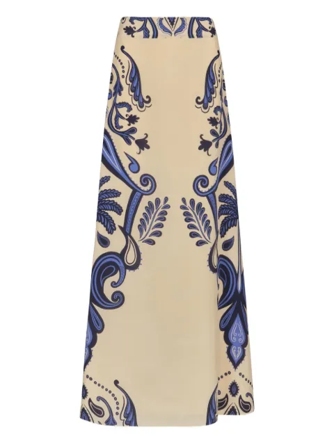 Johanna Ortiz Everywhere paisley maxi skirt Neutrals PT03601