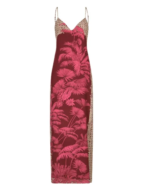 Johanna Ortiz Tropical Harmony printed maxi dress Red PT03608