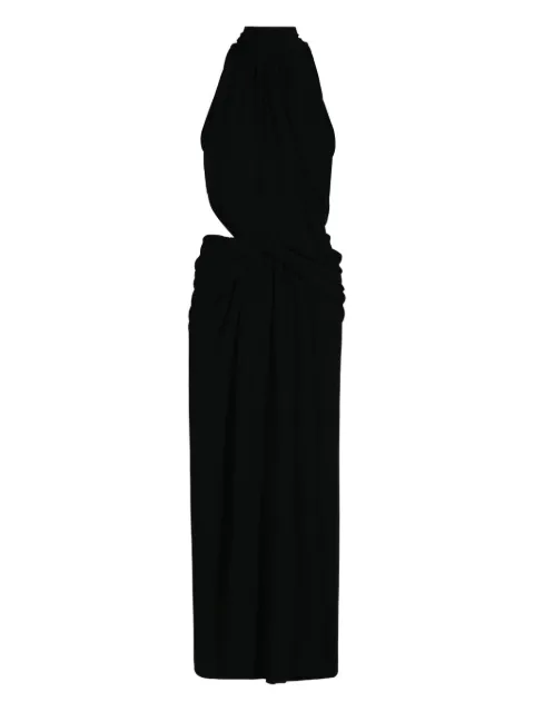 Johanna Ortiz Retro drape maxi dress Black PT03566