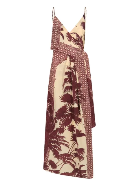 Johanna Ortiz Nouvel Arôme ruffled midi dress Neutrals PT03620