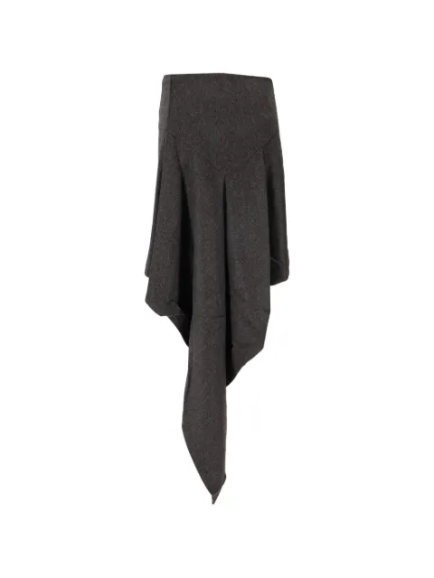 Niccolò Pasqualetti cascata wool skirt Grey NP08S001WFLN