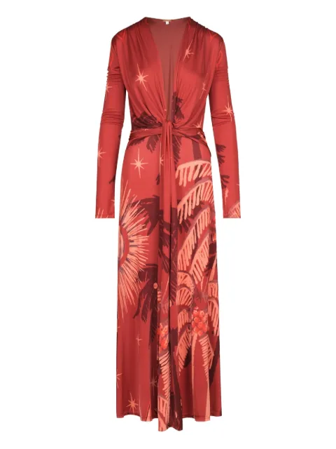 Johanna Ortiz Coral Marino maxi dress Red PT03587