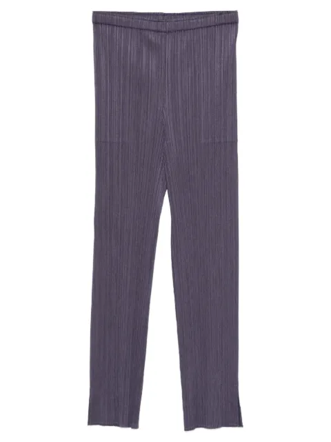 Pleats Please Issey Miyake pleated split trousers Grey PP58JF115