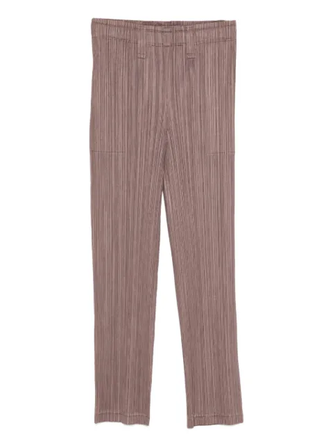 Pleats Please Issey Miyake pleated trousers Brown PP58JF381