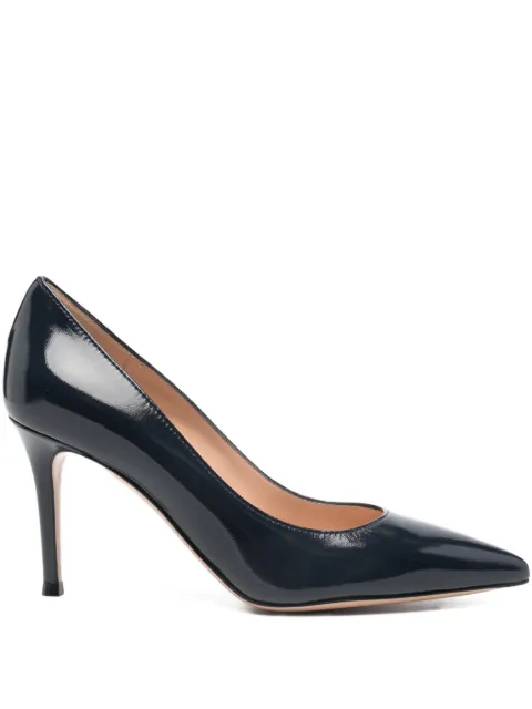 Gianvito Rossi calf leather pumps 85mm Blue G2458085RICNUI