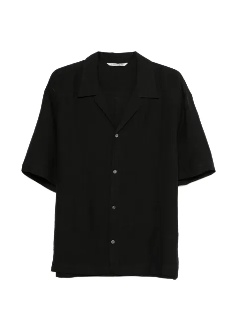 A Kind of Guise Samata shirt obsidian linen Black 16515610945