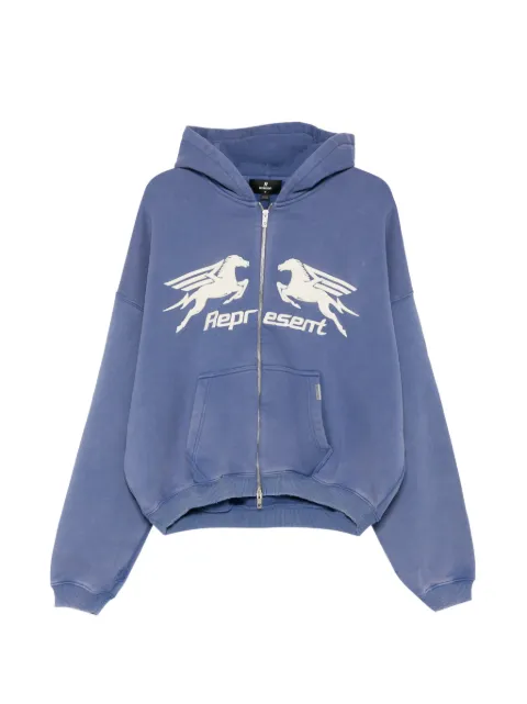 Represent Pegasus zip-through hoodie Blue MLM100687