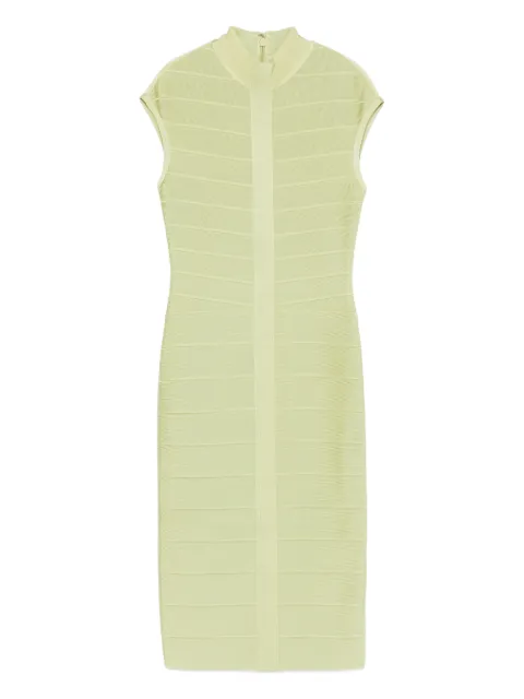 Hervé Léger Davina ribbed midi dress Green HLT8567266