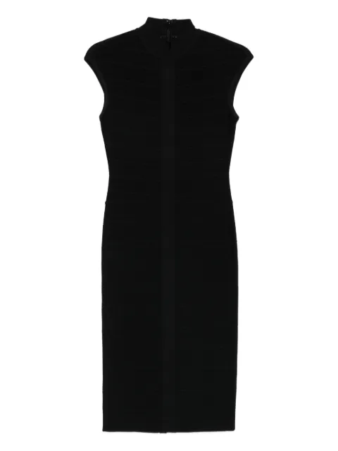 Hervé Léger Davina high-neck midi dress Black HLT8567266