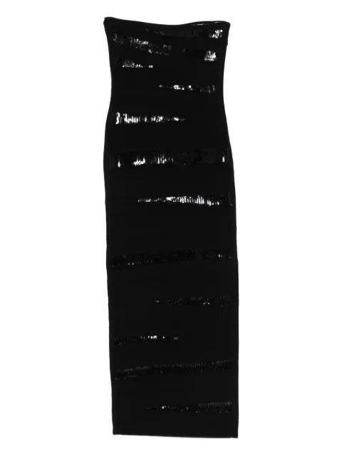 Hervé Léger Chiara Gown sequin-embellished midi dress Black SEQ8550509