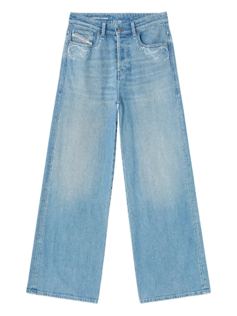 Diesel 1996 D-SIRE-S6 embroidered jeans Blue A2386609Q18