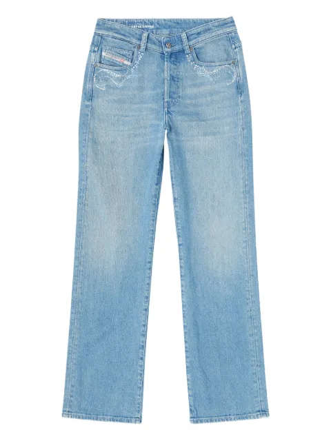 Diesel 1971 D-Sent micro stones-embroidered jeans Blue A2386409Q18