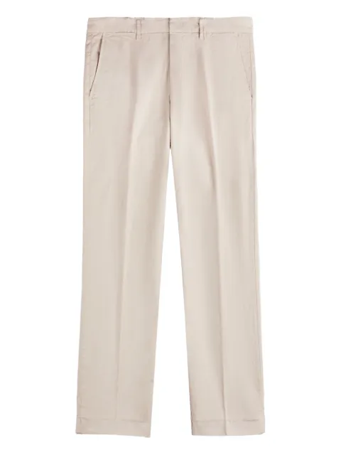 Fay rolled-hems capri classic trousers Neutrals NTM8652187TGUR