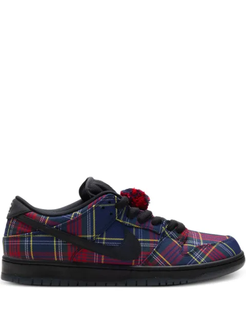 Nike SB Dunk Low tartan pompom low-top sneakers Blue II1493