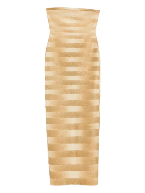 Hervé Léger Nia strapless maxi dress Gold HLO8551221