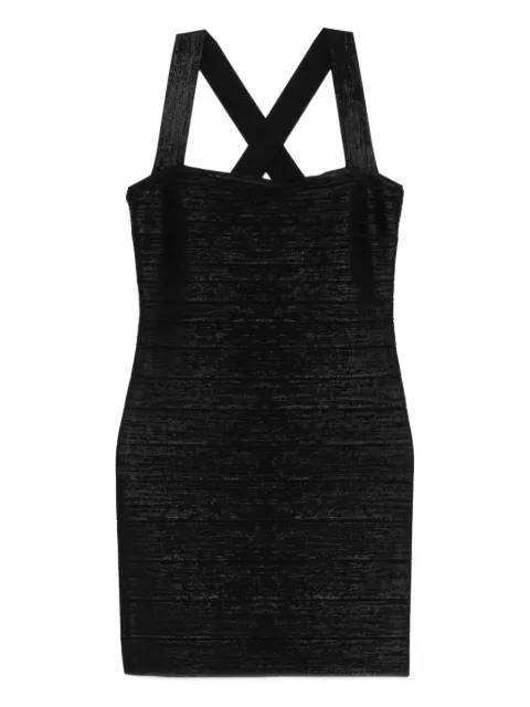 Hervé Léger crossover strap dress Black HFL8549933