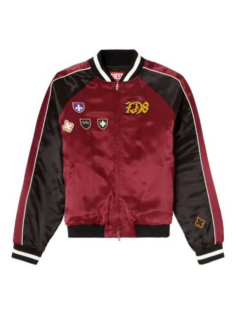 Diesel J-Foulkes-Cp appliqué-patch jacket Red A236040PLCF