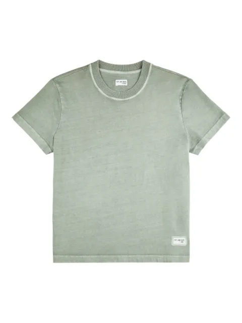 Fay Archive ribbed T-Shirt Green MPMB352119TZGD