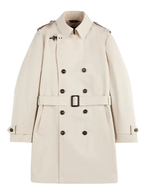 Fay belted button regular trench coat Neutrals NAM60520320ZAV