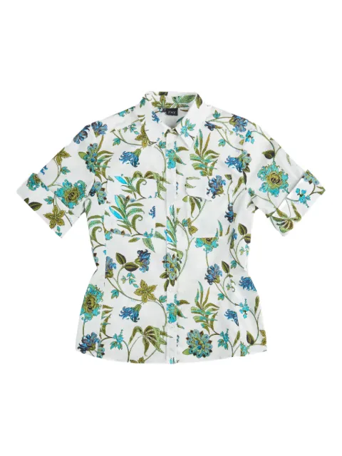 Fay short-sleeve floral shirt White NCWA2526000ZGH