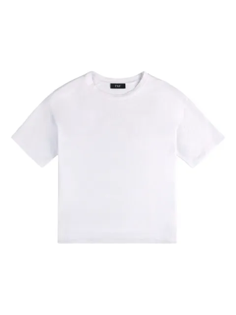 Fay short-sleeve T-shirt White NPWB2526610ZEM