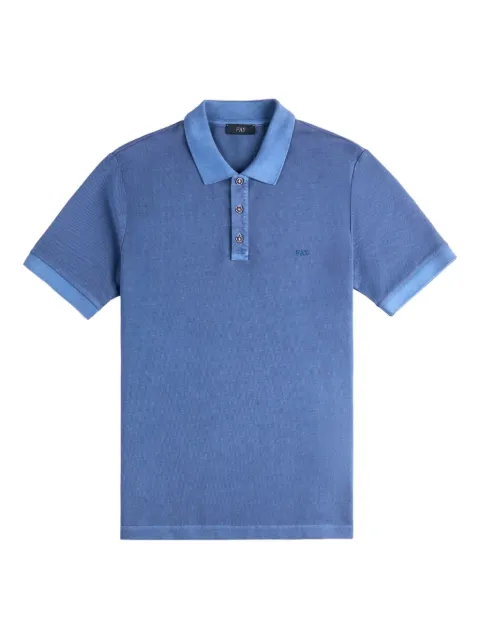 Fay piquet short-sleeves polo shirt Blue NPMB252137TZEF