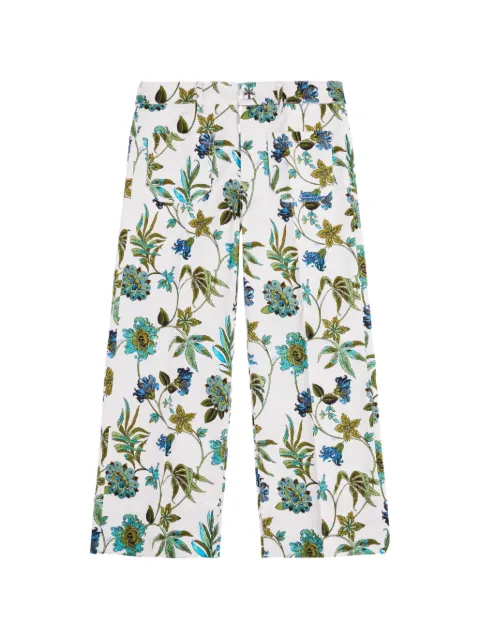 Fay floral pocket trousers White NTW8152479SZGG
