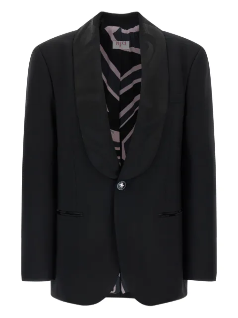 PUCCI single-breasted buttoned blazer Black 5URB055U606