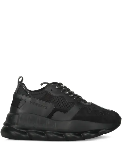 Versace logo-detail sneakers Black 10215751A14886
