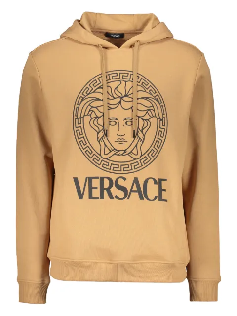 Versace logo-print hoodie Neutrals 10118531A16088