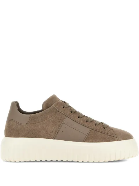 Hogan H-Stripes panelled sneakers Brown HXM6450FO7TUHO