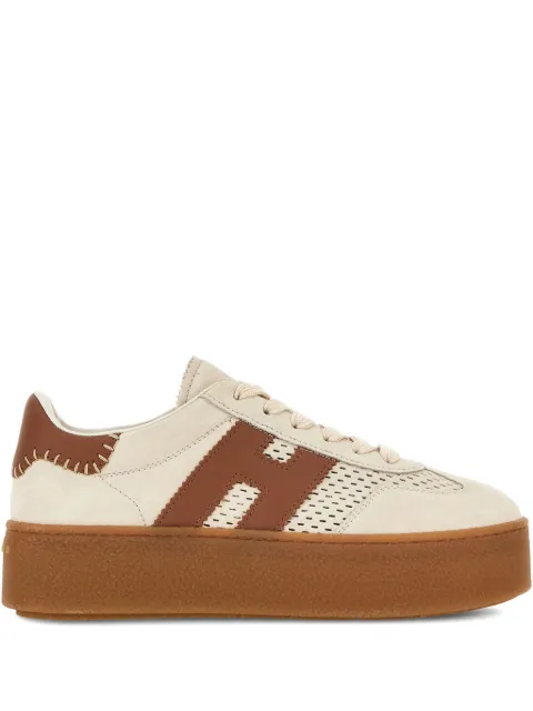 Hogan H698 perforated-detail platform sneakers Neutrals HXW6980FY60UXH