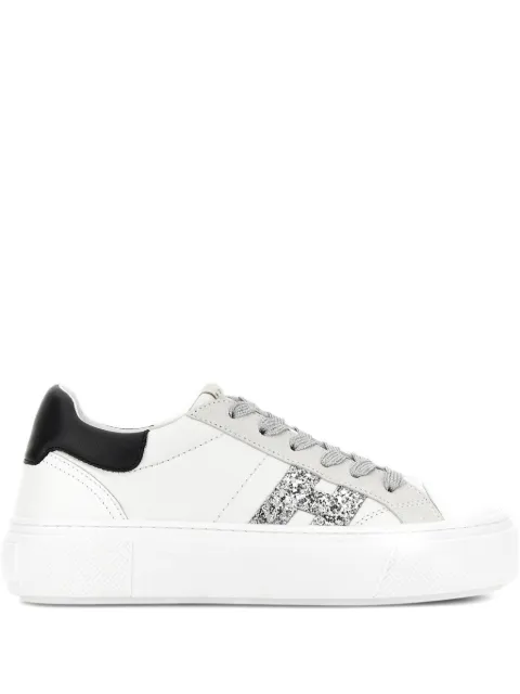 Hogan Crosswind glitter-logo sneakers White HXW7050GB00V1M