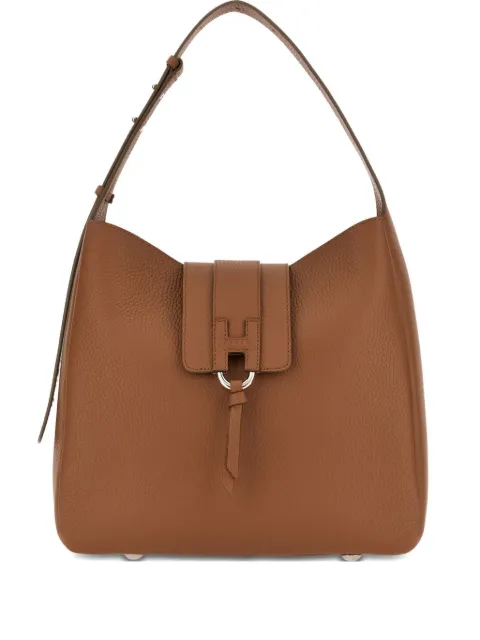 Hogan logo-buckle shoulder bag Brown KBW01XS0200TH1