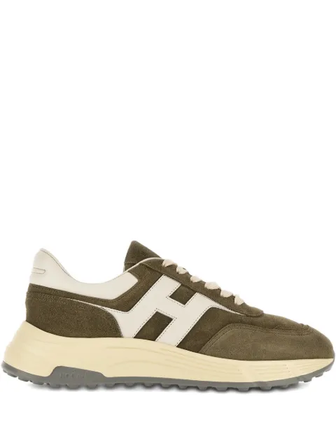 Hogan Hyperlight logo-patch sneakers Brown HXM5630FR30UL6