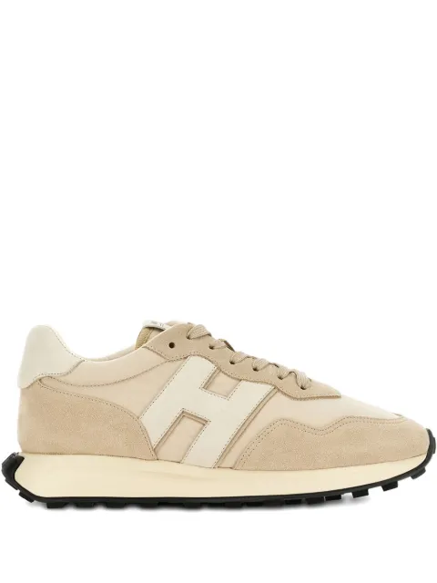 Hogan H601 logo-detail panelled sneakers Neutrals HXM6010FZ40V5U