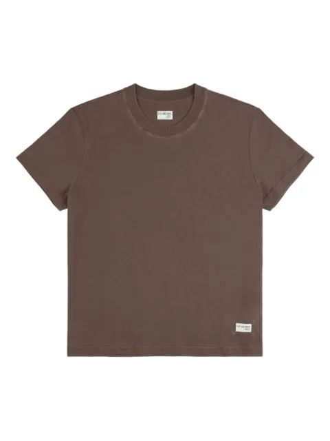 Fay Archive crew-neck T-shirt Brown MPMB352119TZGD