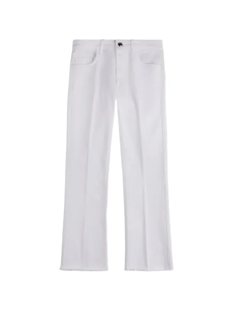 Fay flared cotton jeans White NTW8252505TQVR