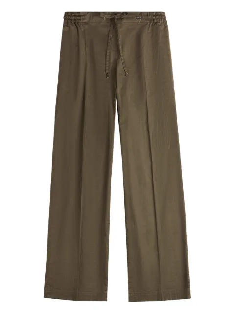 Fay drawstring-fastening trousers Green NTW8152487SZDH
