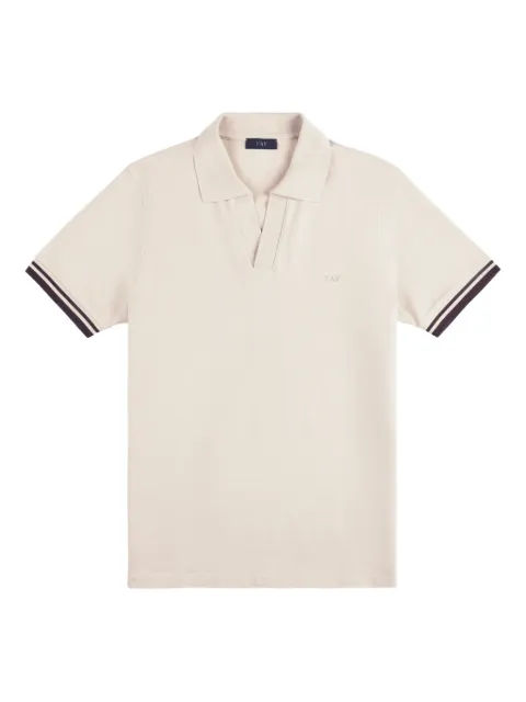 Fay piquet striped T-shirt Neutrals NPMB252141STDW