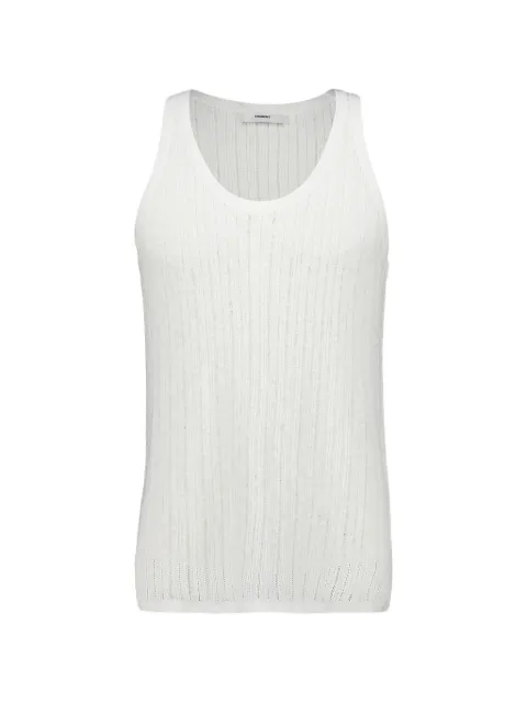 COMMAS pointelle-knit tank top White T002