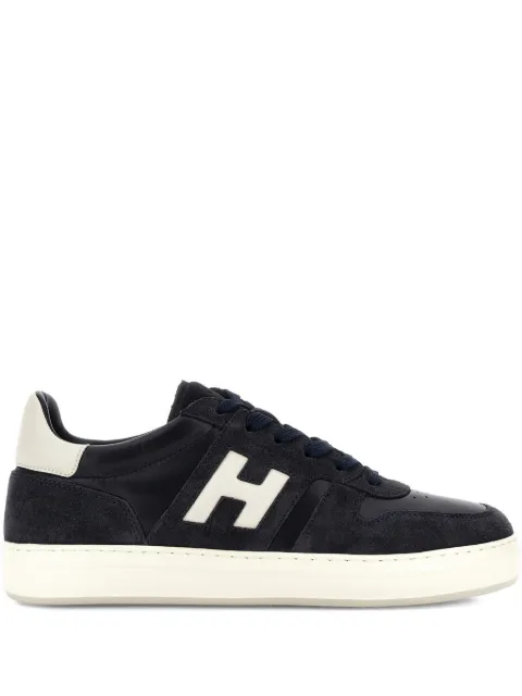 Hogan H-TV suede logo sneakers Blue HXM6680FZ00UHC01VU