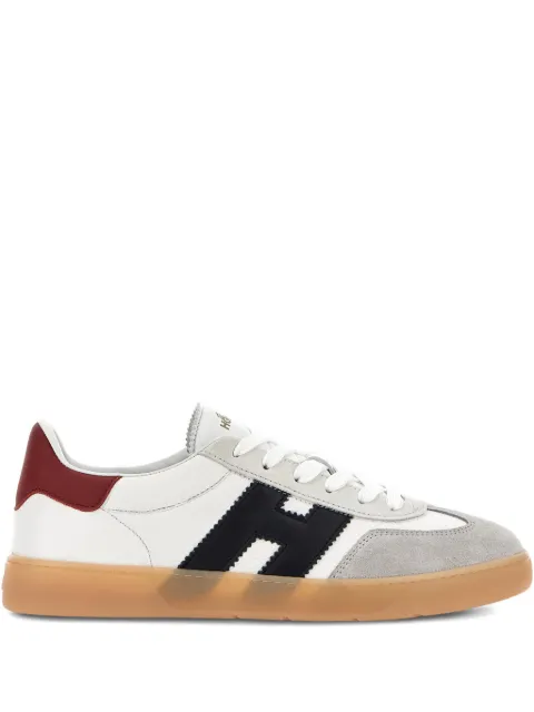 Hogan Cool logo-appliqué leather sneakers White HXM6470FB60UWS
