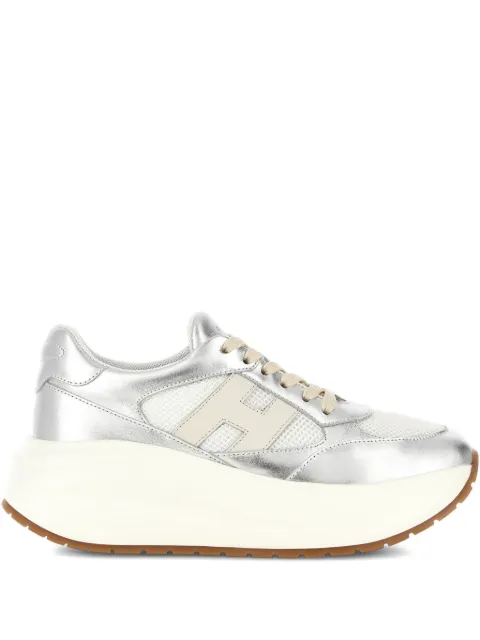 Hogan H696 lace-up fastening sneakers Silver HXW6960GA40V0I