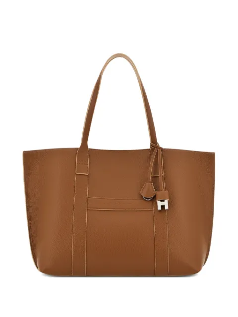 Hogan hanging accent script tote bag Brown KBW01WA0300UZU